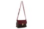 Lucky Bees Bolso bandolera 1278 Piel de polivinilo Marrón, Rojo Clarete 25x9x17 cm